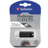 USB Stik  256GB USB3.2 Gen1,Verbatim PinStrip,  crni